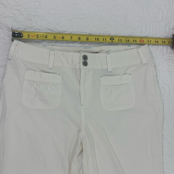 I.E. Womens Size 14 Petite Relaxed Fit Straight Leg White Denim Jeans EUC - Picture 4 of 10
